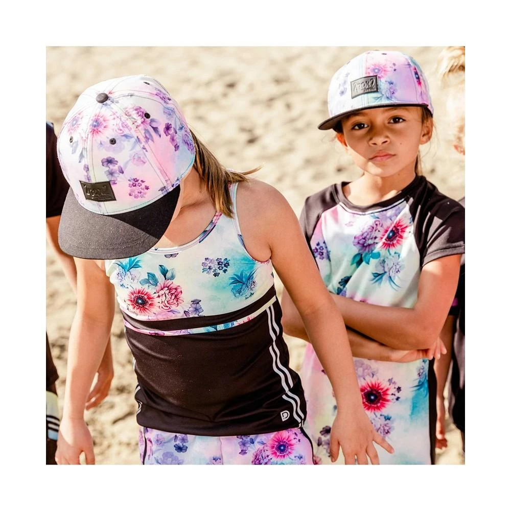 商品Deux par Deux|Girl Printed Cap Black & Multicolor Flowers - Toddler|Child,价格¥108,第2张图片详细描述