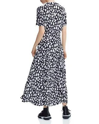 商品Maje|Riline Printed Midi Dress,价格¥1009,第2张图片详细描述