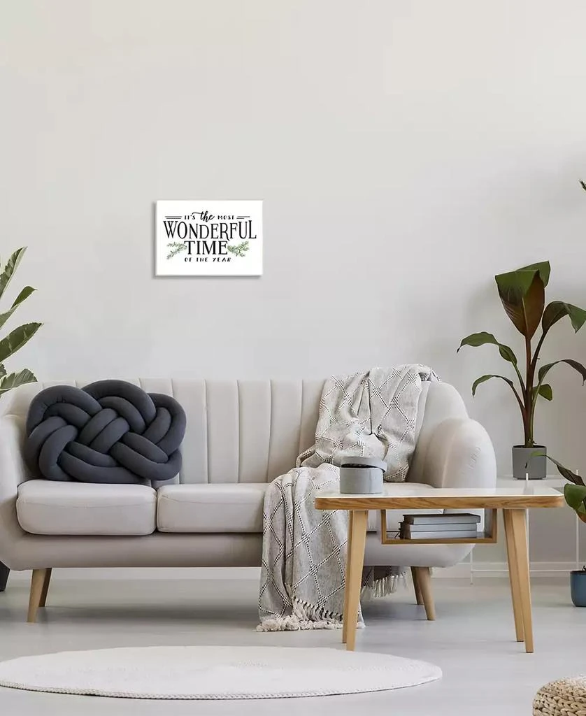 商品Stupell Industries|Most Wonderful Time Christmas Holiday Word Design Wall Plaque Art, 10" x 15",价格¥177,第2张图片详细描述