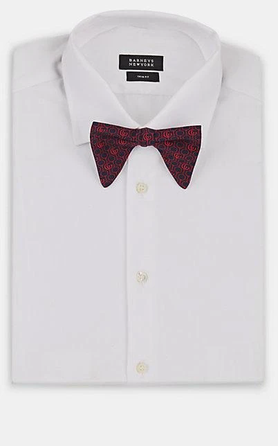 商品Gucci|Double G Horsebit Silk Bow Tie,价格¥1345,第2张图片详细描述