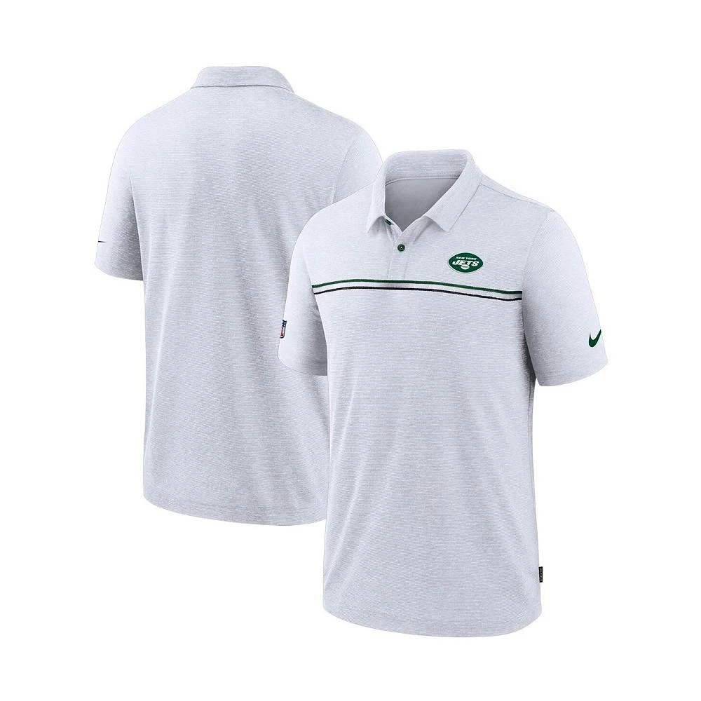 商品NIKE|Men's White New York Jets Sideline Early Season Team Performance Polo Shirt,价格¥458,第1张图片