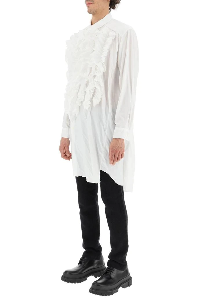 商品Comme des Garcons|Comme Des Garcons Homme Plus Ruffled Long Asymmetric Shirt,价格¥2822,第4张图片详细描述