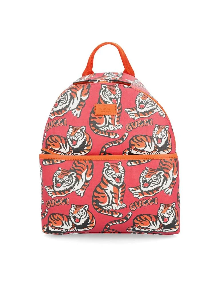 商品Gucci|Gucci Kids Tiger Printed Zip-Up Backpack,价格¥6408,第1张图片