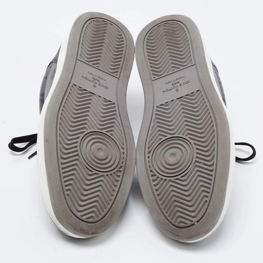 Louis Vuitton Grey/Black Monogram Canvas And Leather Rivoli Lace Up Sneakers  Size 36.5 商品