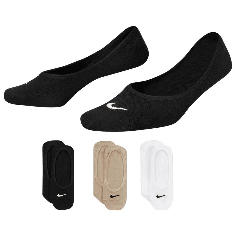 商品NIKE|Nike 3PK Studio Lightweight Footie - Women's,价格¥133,第3张图片详细描述