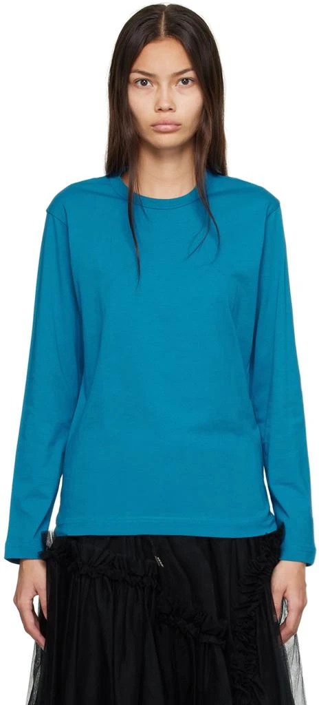 商品Comme des Garcons|Blue Printed Long Sleeve T-Shirt,价格¥307,第1张图片