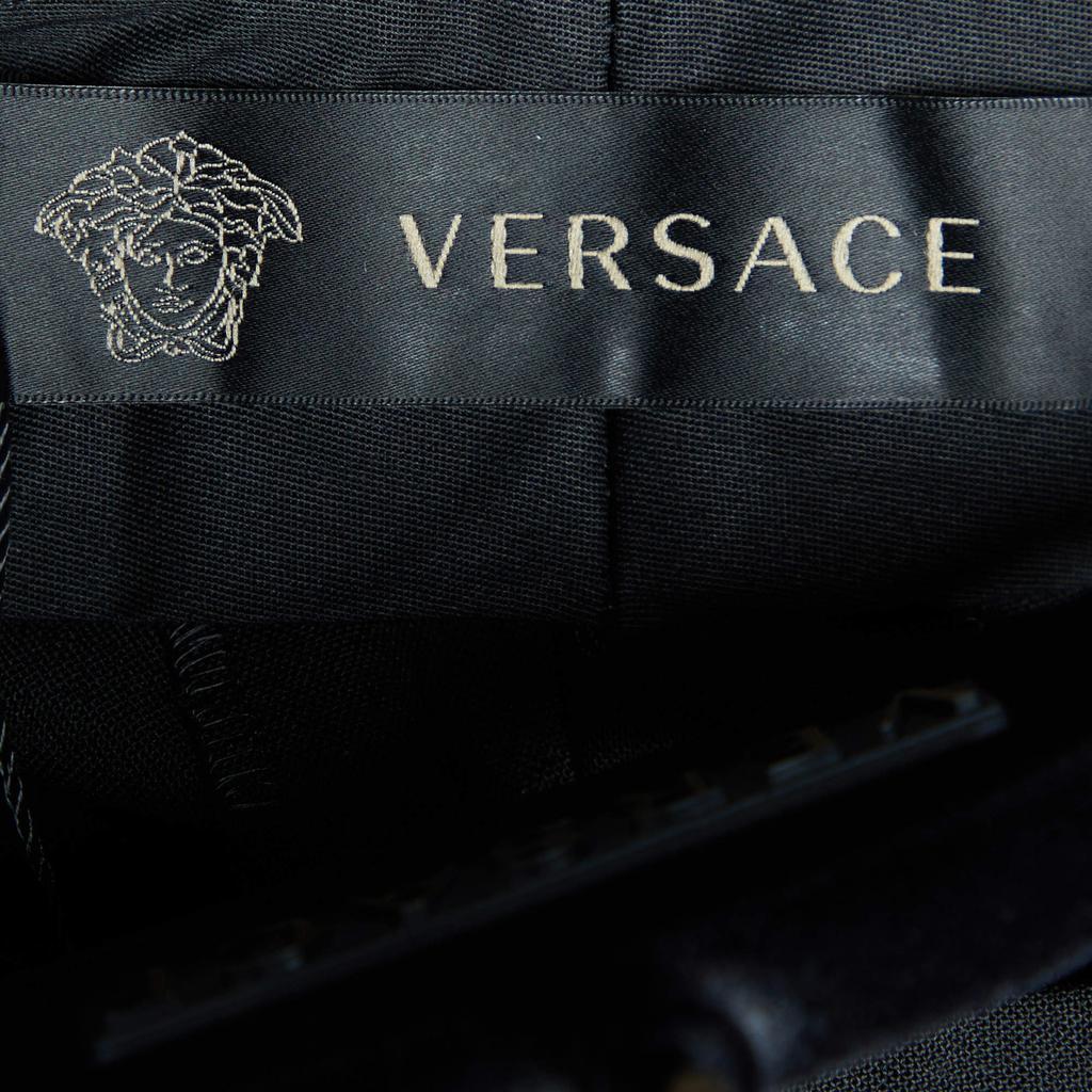 商品[二手商品] Versace|Versace Black Stretch Wool Tailored Trousers L,价格¥3611,第6张图片详细描述