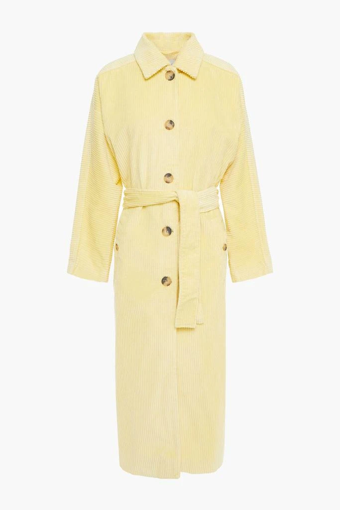 商品American Vintage|Ibizoo belted cotton-blend corduroy coat,价格¥535,第3张图片详细描述