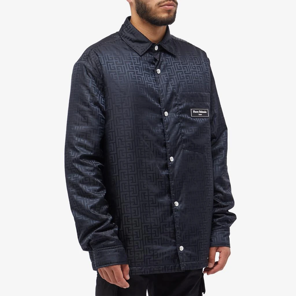 商品Balmain|Balmain Jacquard Monogram Padded Overshirt,价格¥3697,第2张图片详细描述