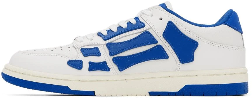 商品AMIRI|White & Blue Skel Top Low Sneakers,价格¥3905,第3张图片详细描述