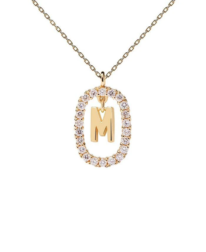 商品PDPAOLA|Women's Diamonds and Gold Letter Necklace,价格¥10588,第1张图片