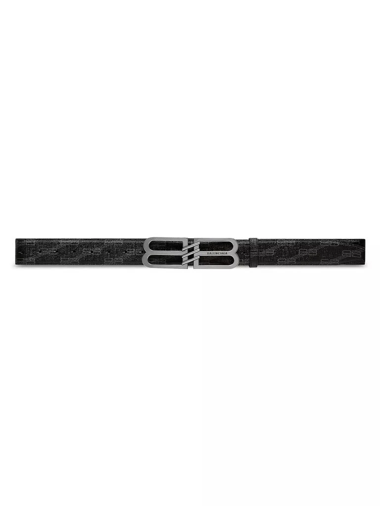 商品Balenciaga|Bb Signature Belt 40mm Bb Monogram Coated Canvas,价格¥3714,第1张图片