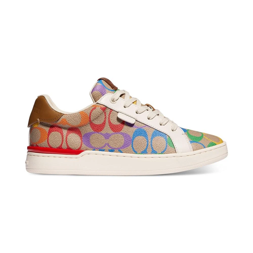 商品Coach|Women's Lowline Rainbow Signature Pride Sneakers,价格¥488,第2张图片详细描述