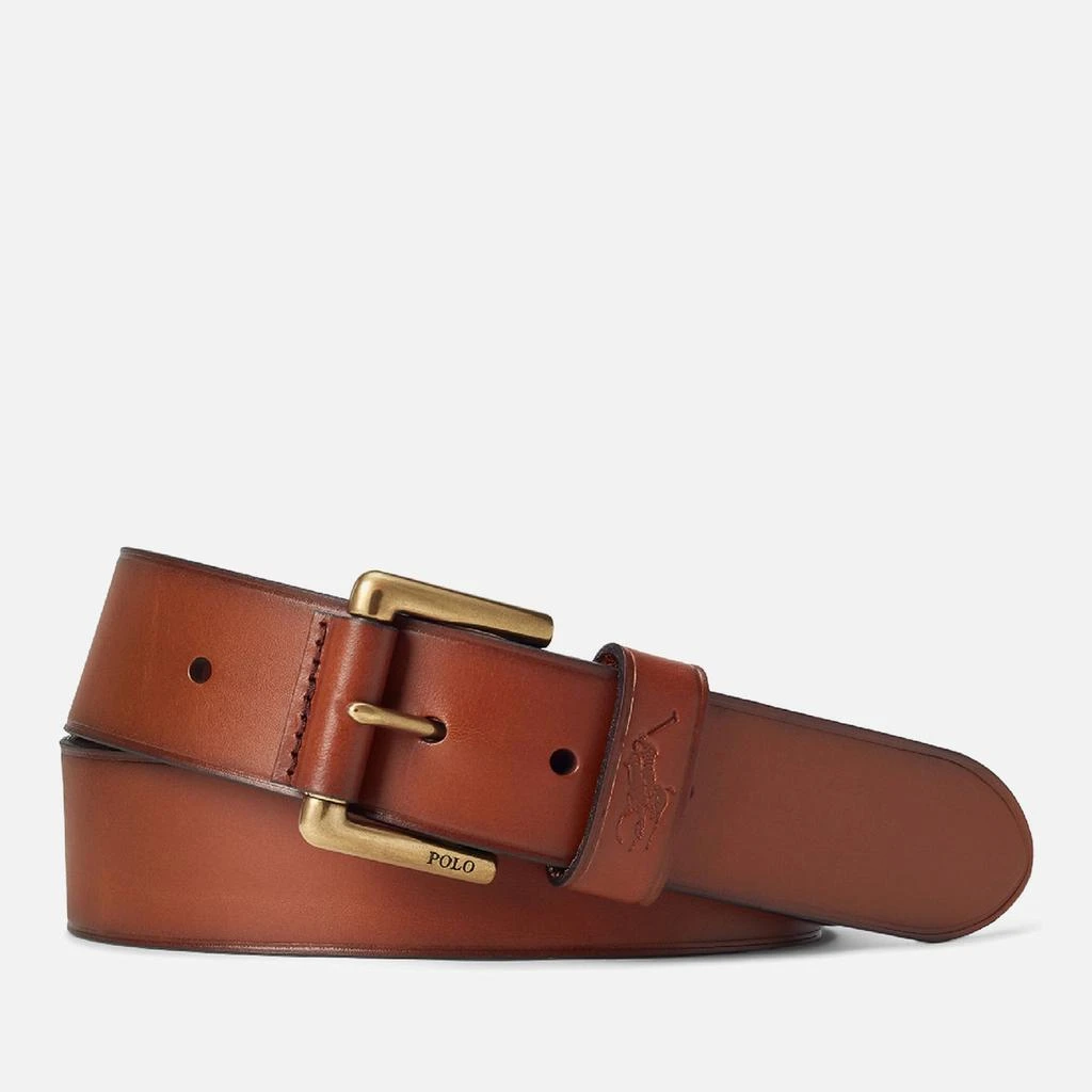 商品Ralph Lauren|Polo Ralph Lauren Men's Pony Keeper Belt - Tan,价格¥563,第1张图片
