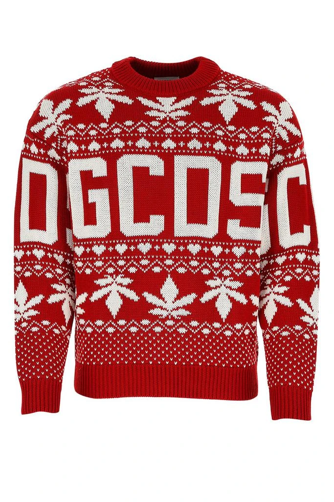 商品GCDS|GCDS Christmas Logo Intarsia Crewneck Sweater,价格¥1561,第1张图片