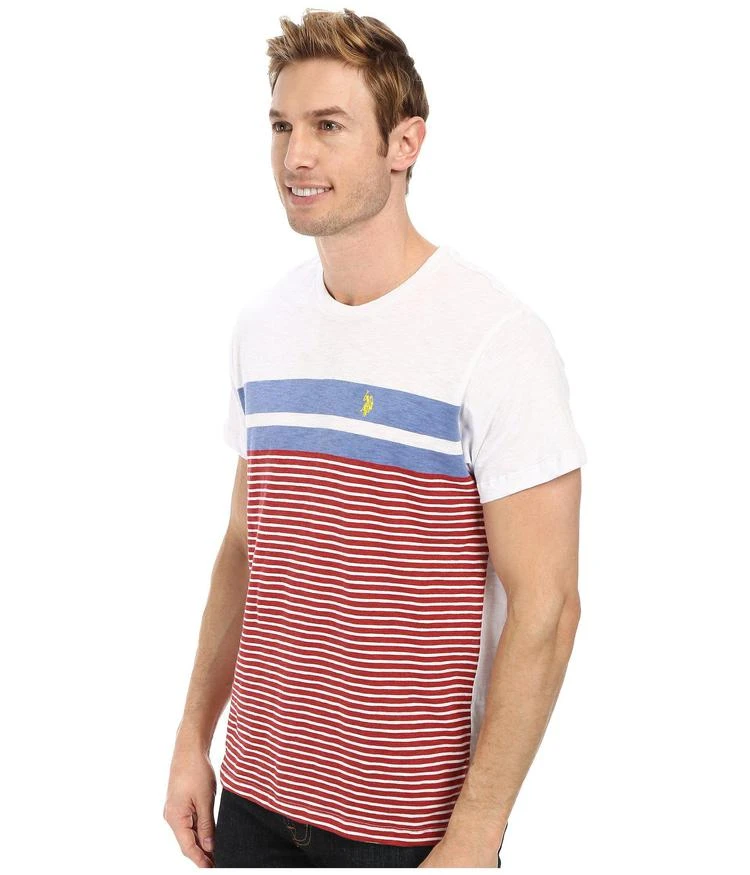 商品U.S. POLO ASSN.|Engineered Stripe Crew Neck T-Shirt,价格¥211,第2张图片详细描述