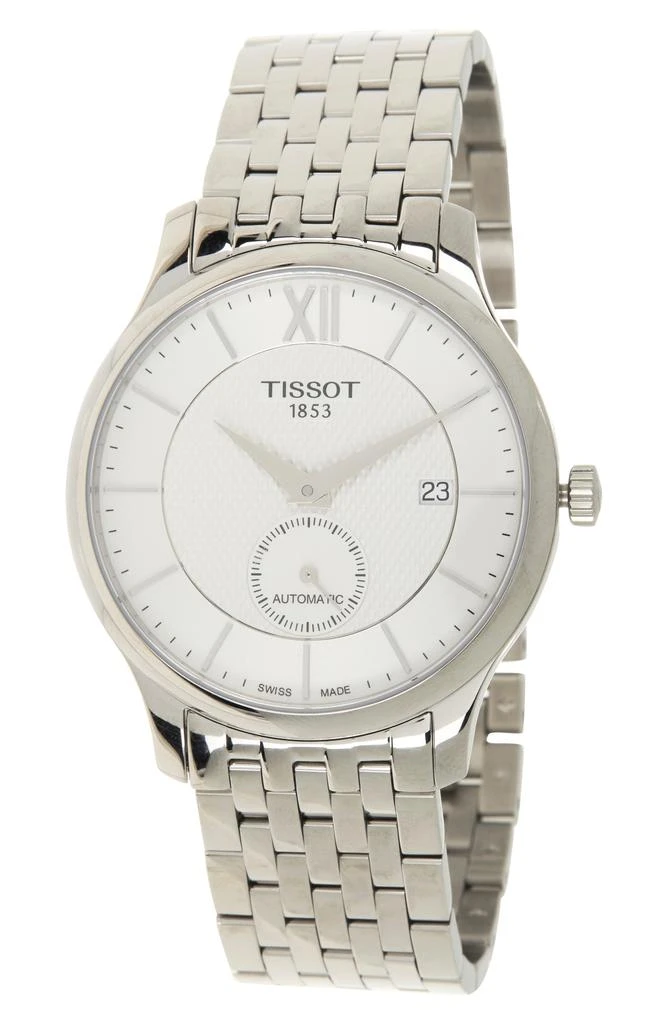 商品Tissot|Tradition Automatic Small Second Bracelet Watch, 40mm,价格¥3920,第1张图片