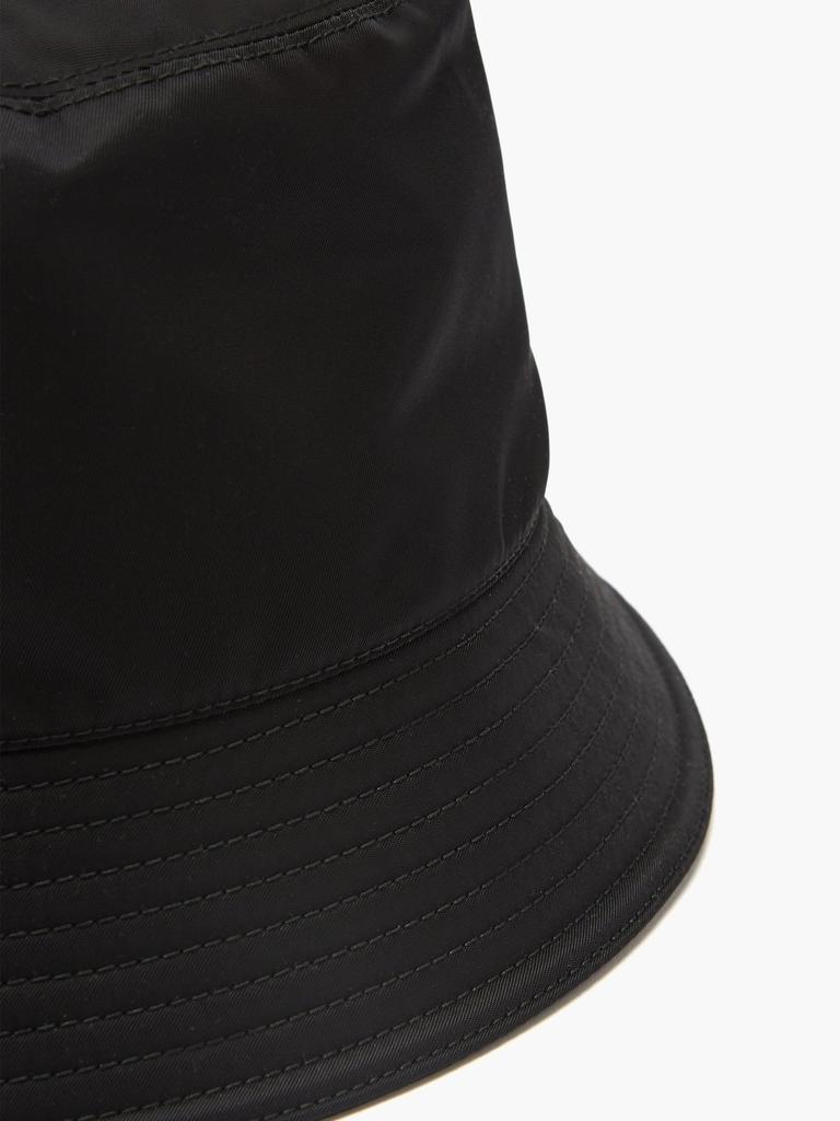 商品Prada|Triangle logo-plaque bucket hat,价格¥3971,第4张图片详细描述