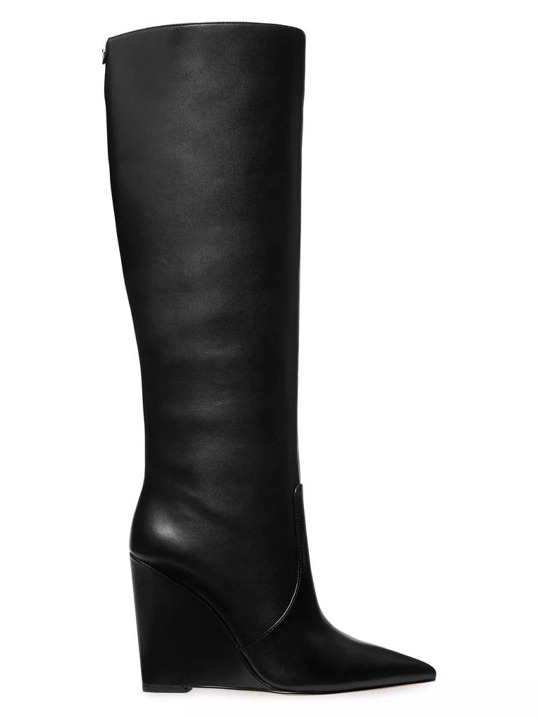 商品Michael Kors|Isra 100MM Leather Wedge Boots,价格¥937,第1张图片