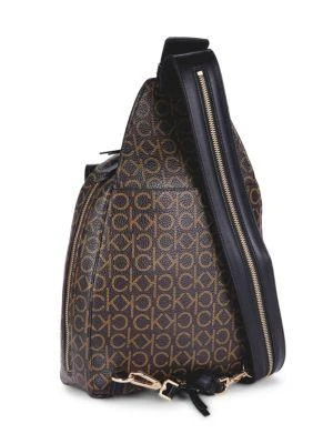 商品Calvin Klein|Millie Logo Print Backpack,价格¥671,第4张图片详细描述