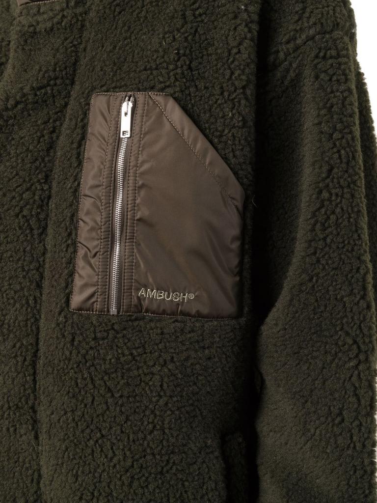 Ambush Women's  Green Wool Outerwear Jacket商品第3张图片规格展示