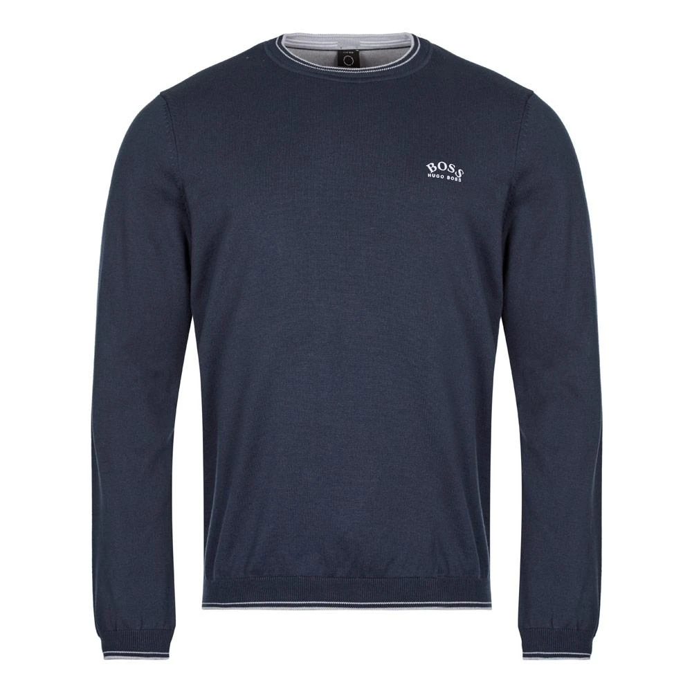 商品Hugo Boss|BOSS Athleisure Ritom Sweater - Navy / White,价格¥453,第1张图片