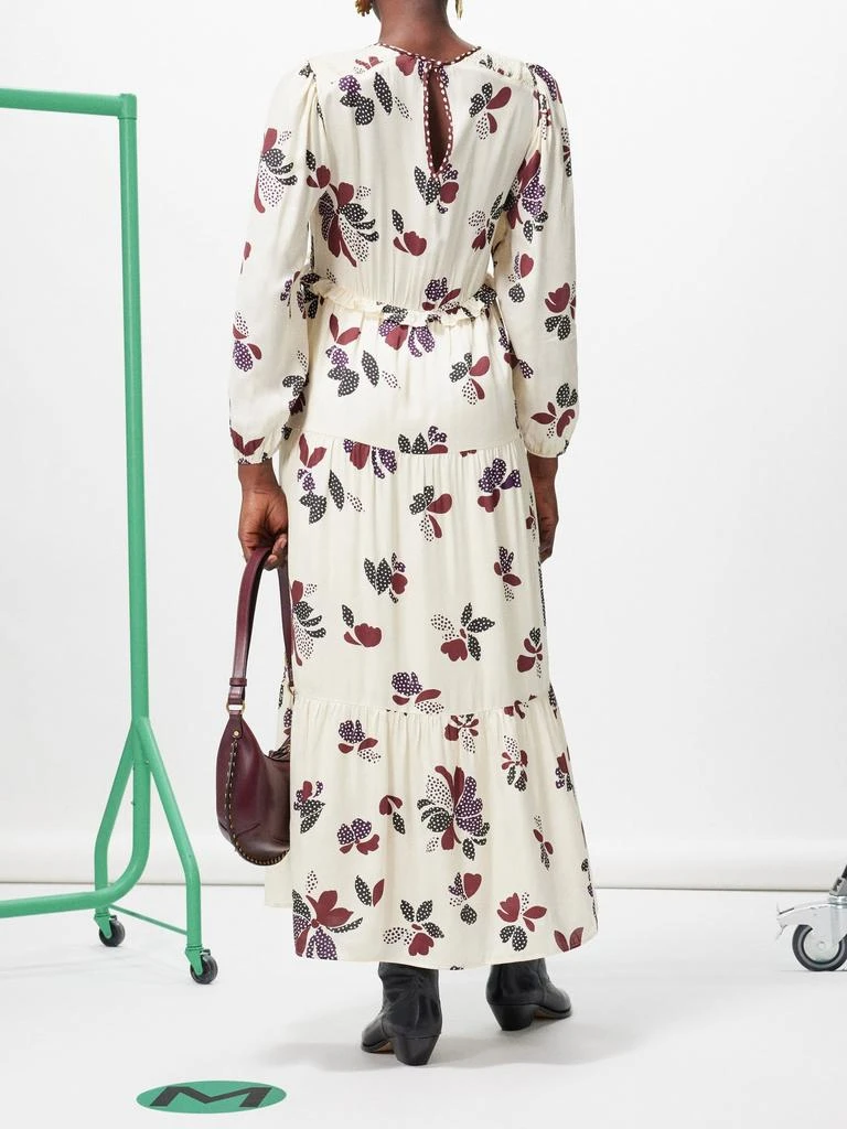 商品ba&sh|Daya floral-printed crepe maxi dress,价格¥759,第4张图片详细描述