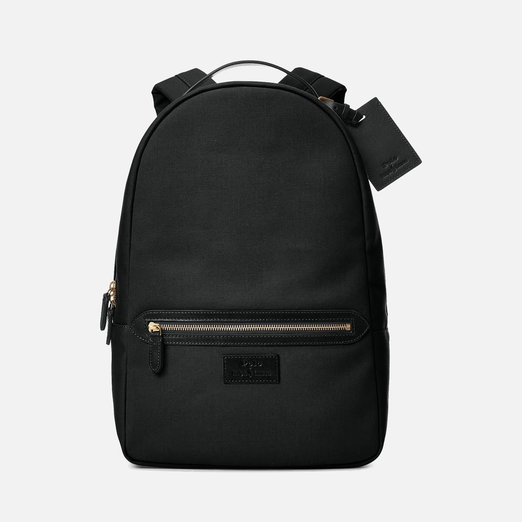 Polo Ralph Lauren Men's Leather-Trim Canvas Backpack商品第1张图片规格展示