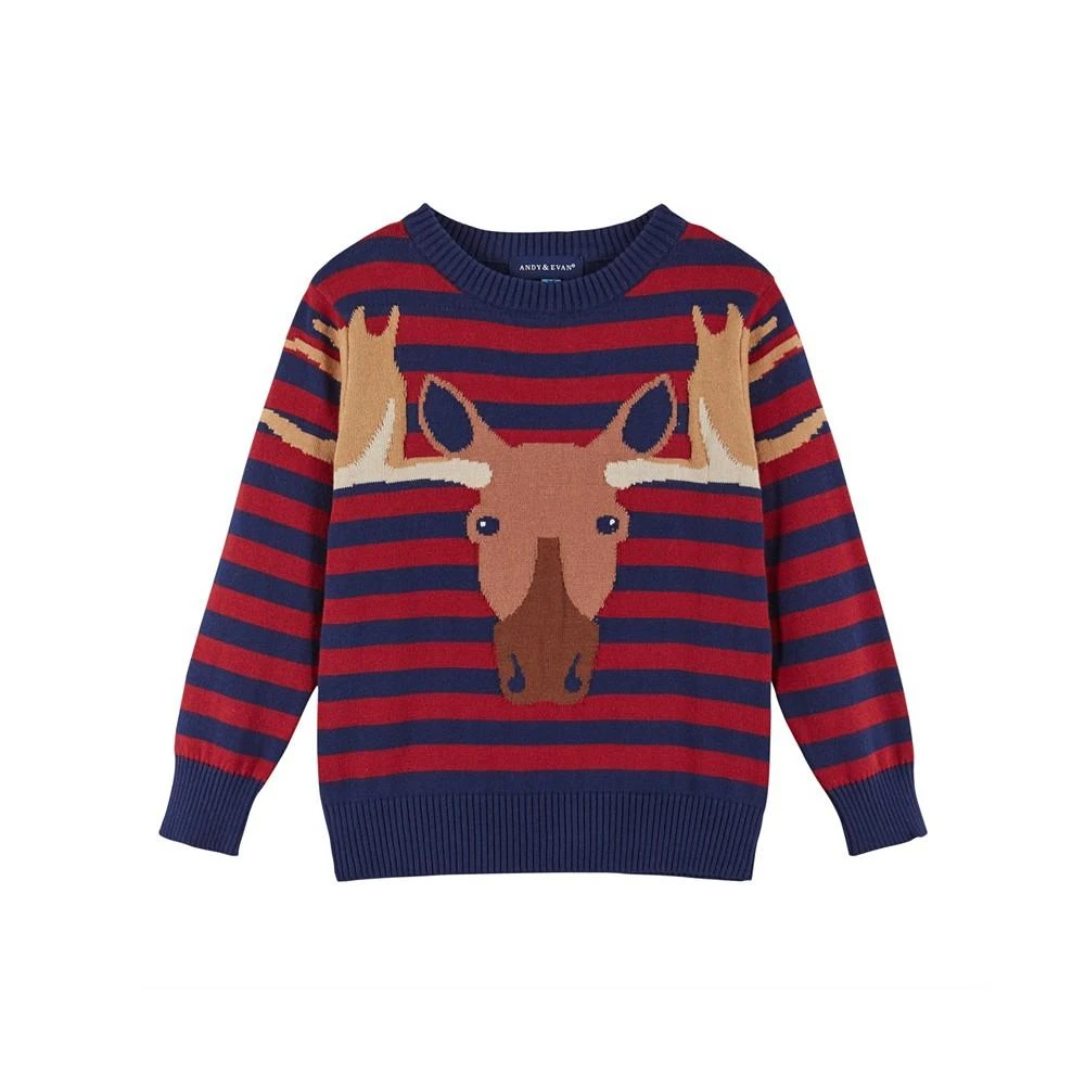 商品Andy & Evan|Toddler/Child Boys Moose Graphic Sweater,价格¥323,第1张图片