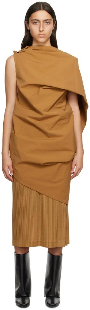 商品Issey Miyake|棕色 Canopy 连衣裙,价格¥4624,第1张图片