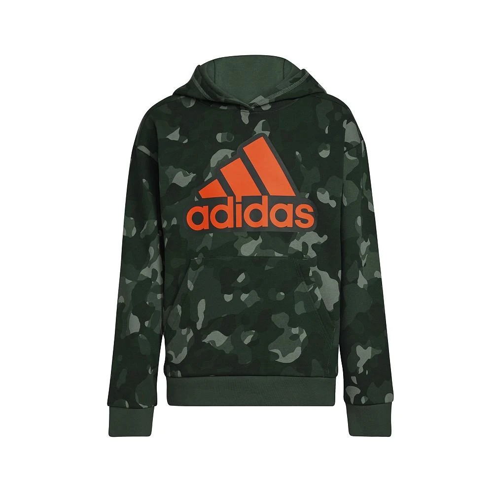 商品Adidas|Big Boys Long Sleeve Core Camo Allover Print Pullover Hoodie,价格¥223,第1张图片