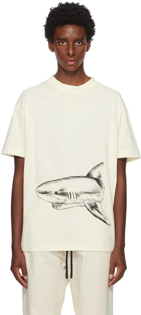 商品Palm Angels|Off-White Broken Shark Classic T-Shirt,价格¥1671,第1张图片