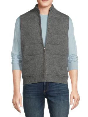 商品Saks Fifth Avenue|Cashmere Blend Reversible Vest,价格¥413,第1张图片