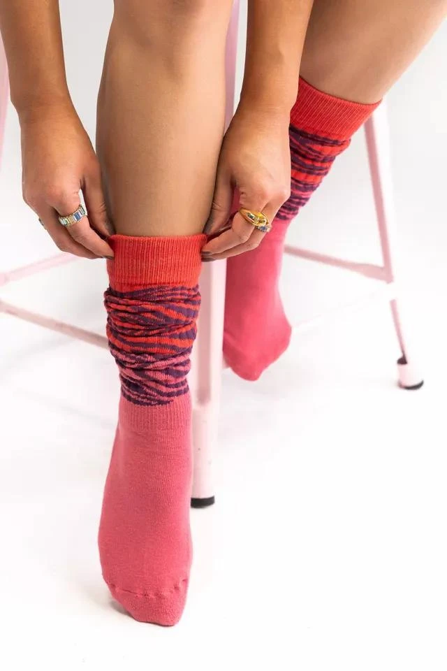 商品Sock Candy|Sock Candy Zebra Slouch Sock,价格¥164,第1张图片