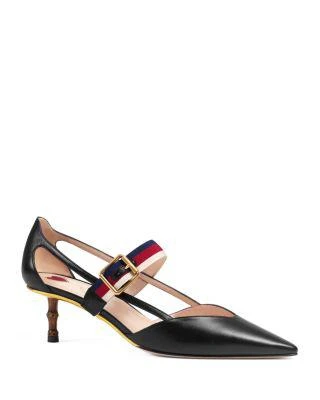 商品Gucci|Women's Ribbon Pointed Toe Pumps,价格¥6653,第1张图片