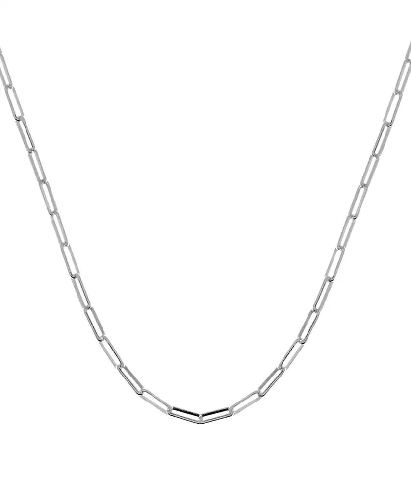 商品Essentials|Paper Clip Link 18" Chain Necklace in Silver or Gold Plate,价格¥75,第1张图片