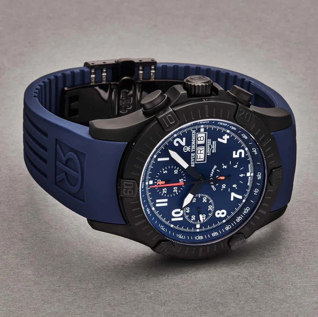 商品Revue Thommen|Air speed Chronograph Automatic Blue Dial Men's Watch 16071.6875,价格¥7549,第2张图片详细描述