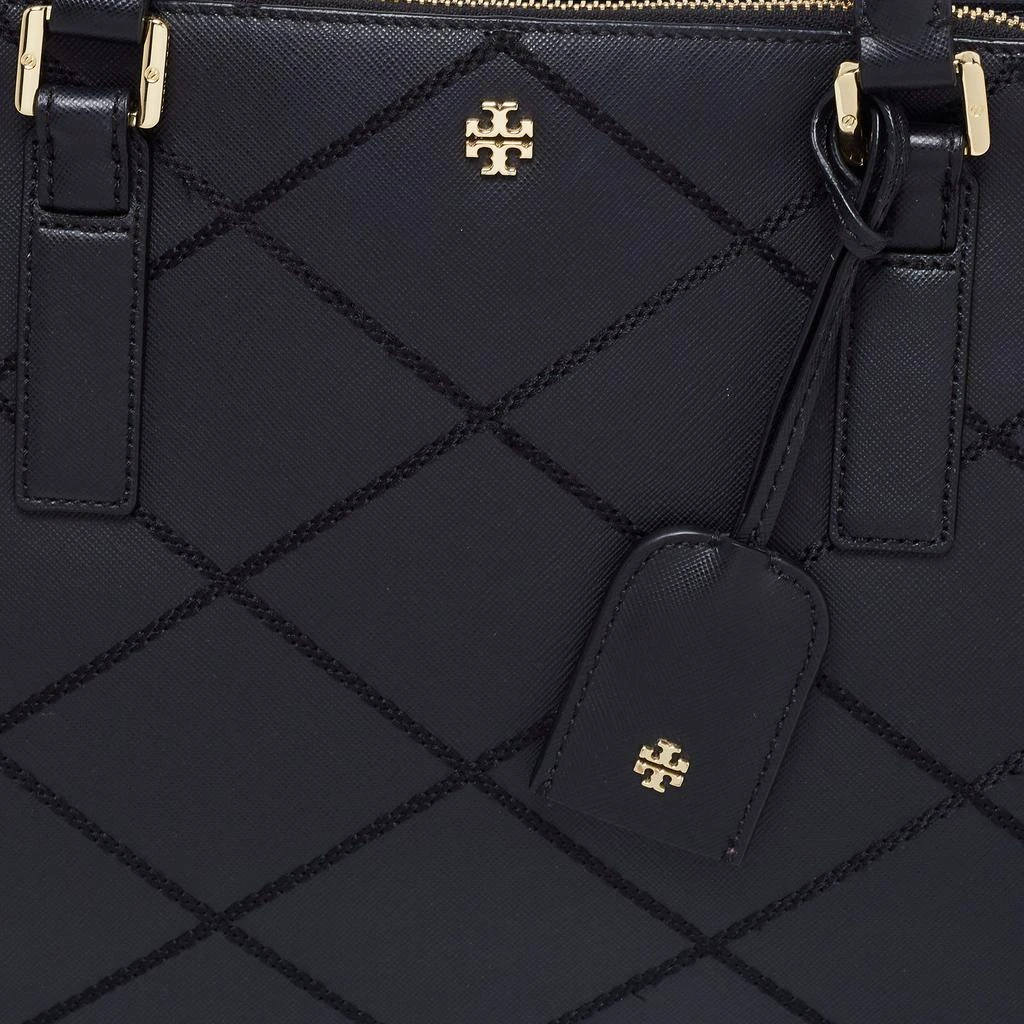 商品[二手商品] Tory Burch|Tory Burch Black Wild Stitch Leather Robinson Double Zip Tote,价格¥3136,第5张图片详细描述