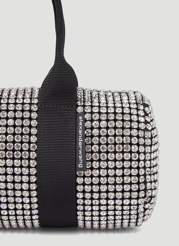 商品Alexander Wang|Cruiser Crystal Tote Bag in Silver,价格¥5238,第7张图片详细描述