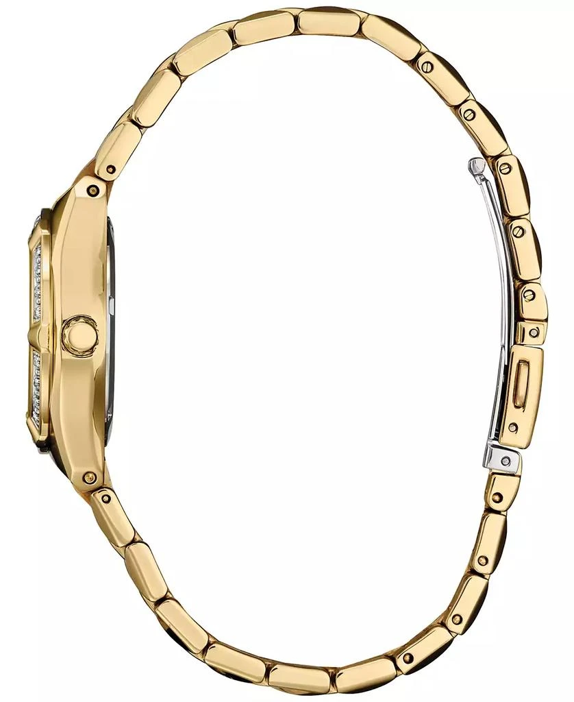 商品Citizen|Eco-Drive Women's Corso Diamond (1/10 ct. t.w.) Gold-Tone Stainless Steel Bracelet Watch 28mm,价格¥3290,第2张图片详细描述