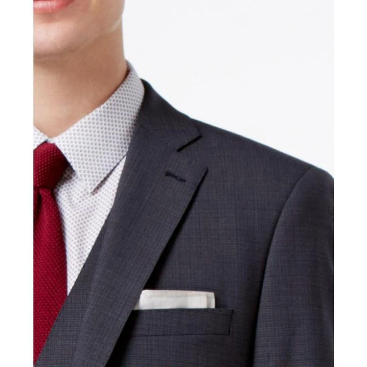 商品Calvin Klein|Men's Slim-Fit Black and Charcoal Neat Vested Suit,价格¥1465,第4张图片详细描述