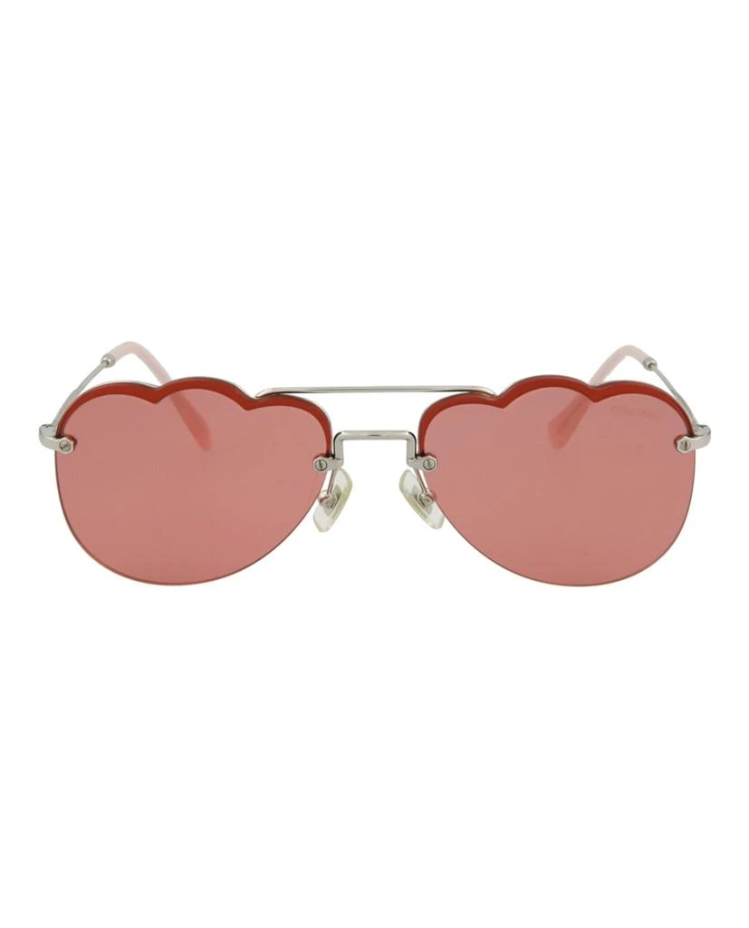 商品Miu Miu|Aviator-Style Metal Sunglasses,价格¥923,第1张图片