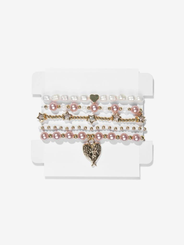 商品Angels Face|Angels Face Girls Pearl And Star Bracelet Set in Pink,价格¥84,第1张图片