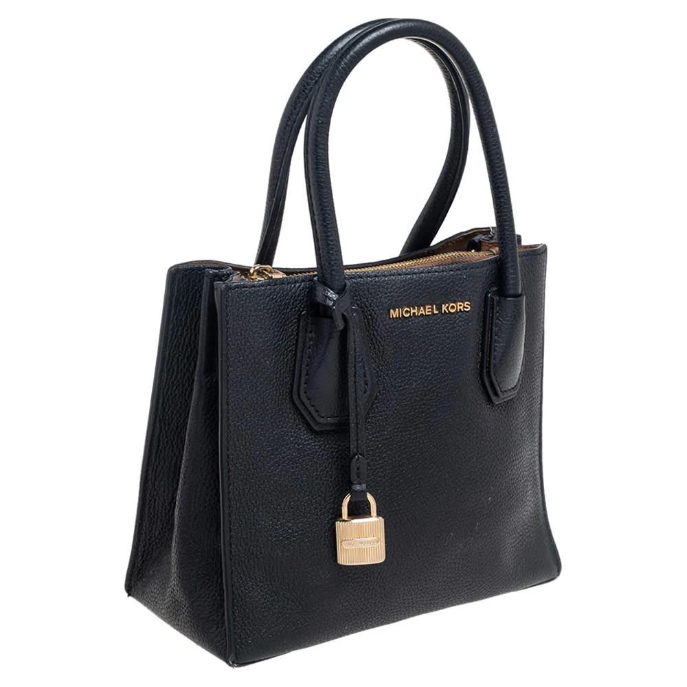 商品[二手商品] Michael Kors|Michael Kors Black Leather Mini Mercer Tote,价格¥814,第3张图片详细描述