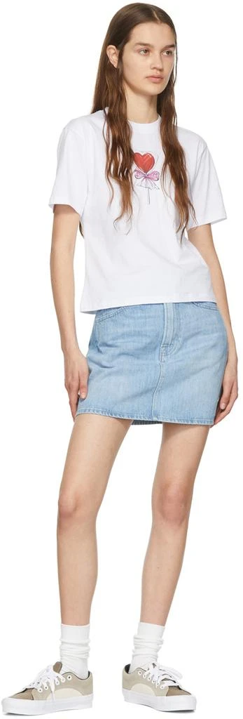 商品FRAME|Blue 'Le Italien' Mini Skirt,价格¥857,第4张图片详细描述