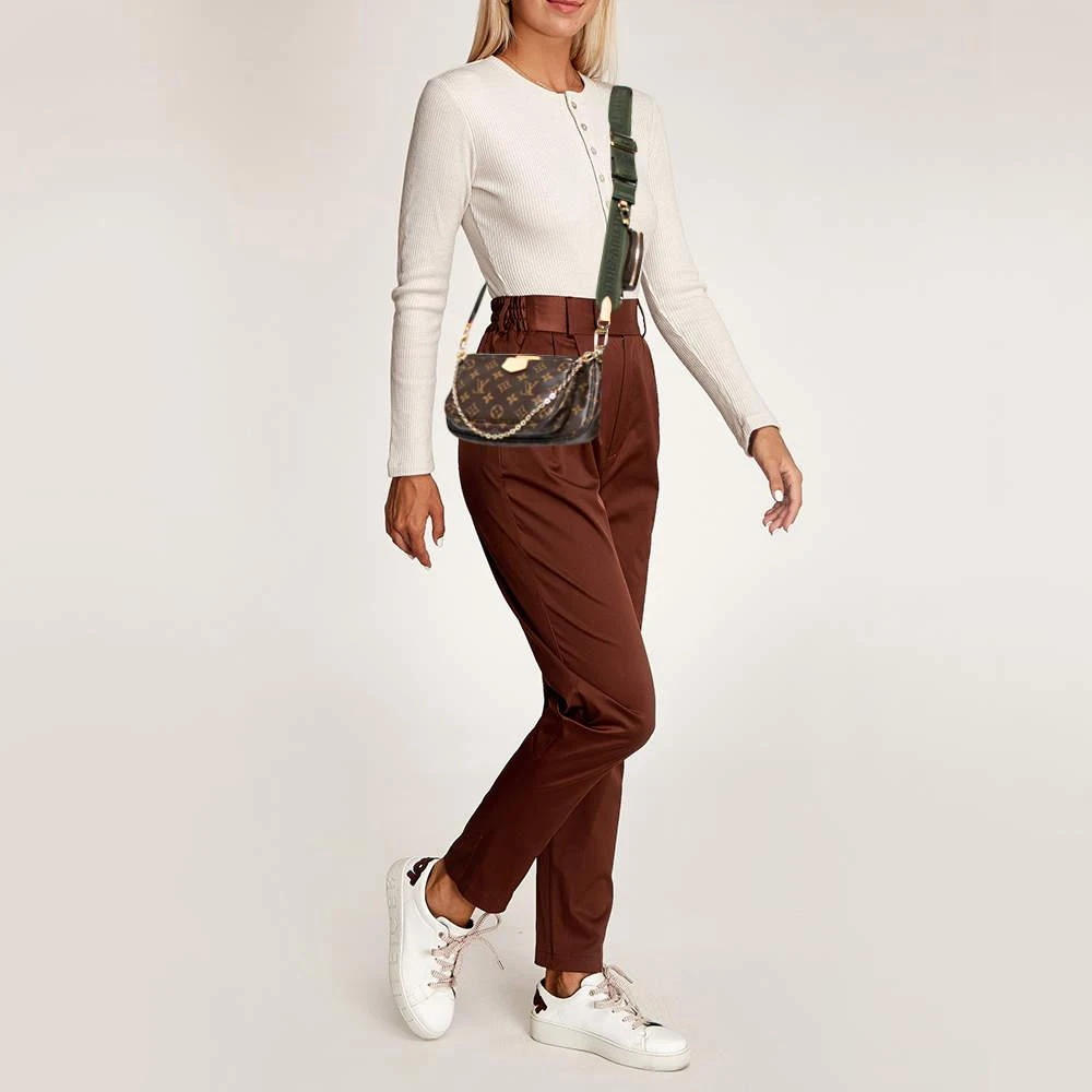 商品[二手商品] Louis Vuitton|Louis Vuitton Khaki Monogram Canvas Multi Pochette Accessories Bag,价格¥23818,第2张图片详细描述