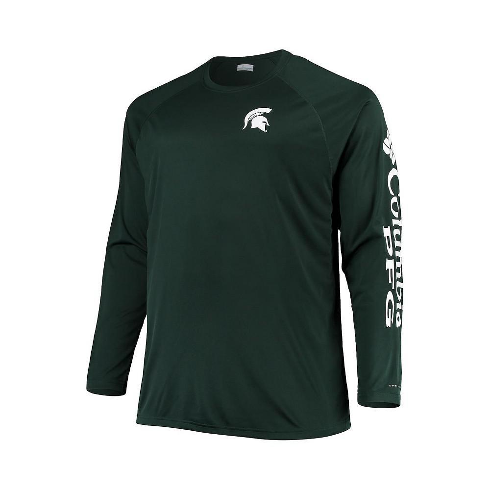 商品Columbia|Men's Green Michigan State Spartans Big and Tall Terminal Tackle Omni-Shade Long Sleeve Raglan T-shirt,价格¥332,第5张图片详细描述