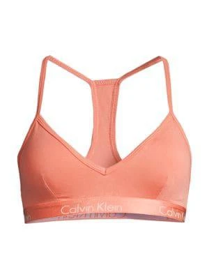 商品Calvin Klein|​Lightly Lined Logo Racerback Bralette,价格¥40,第3张图片详细描述
