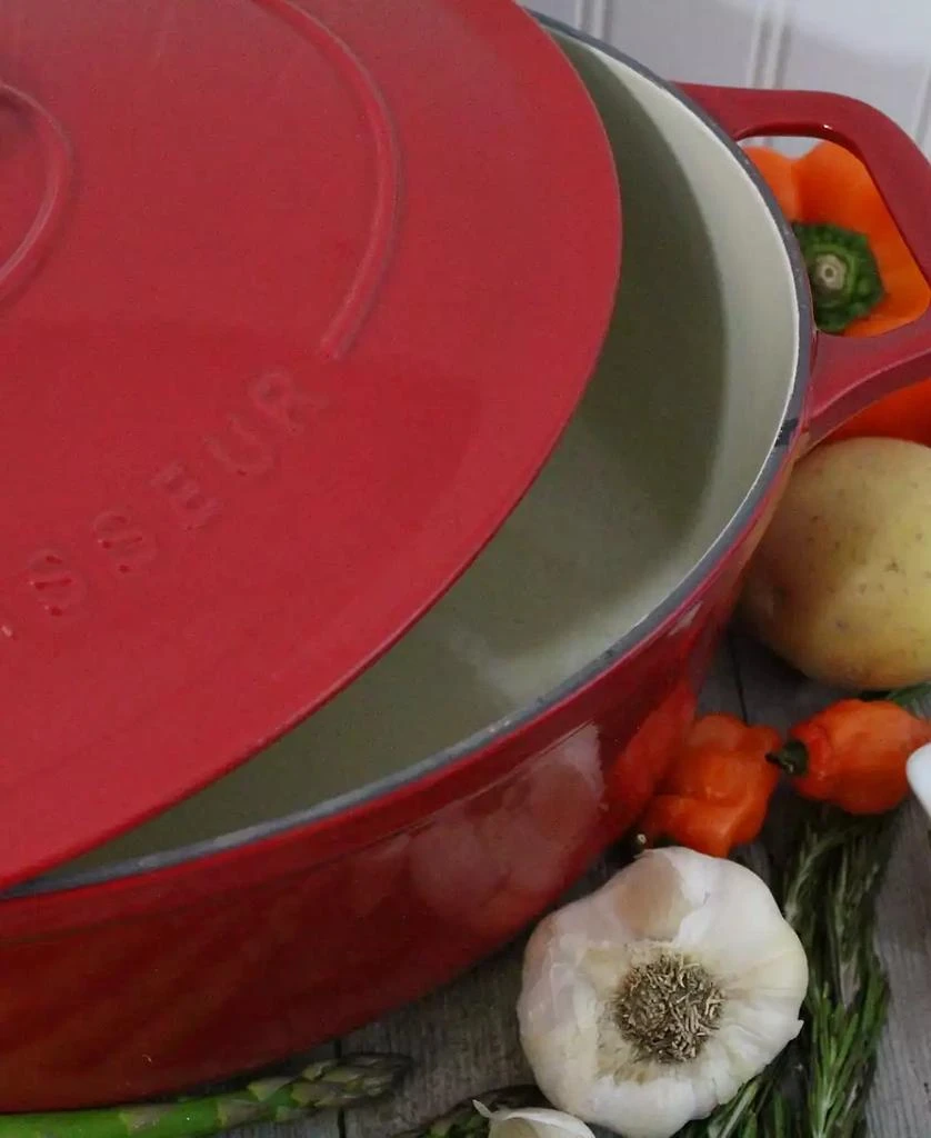 商品Chasseur|French Enameled Cast Iron 7.25 Qt. Oval Dutch Oven,价格¥2698,第4张图片详细描述