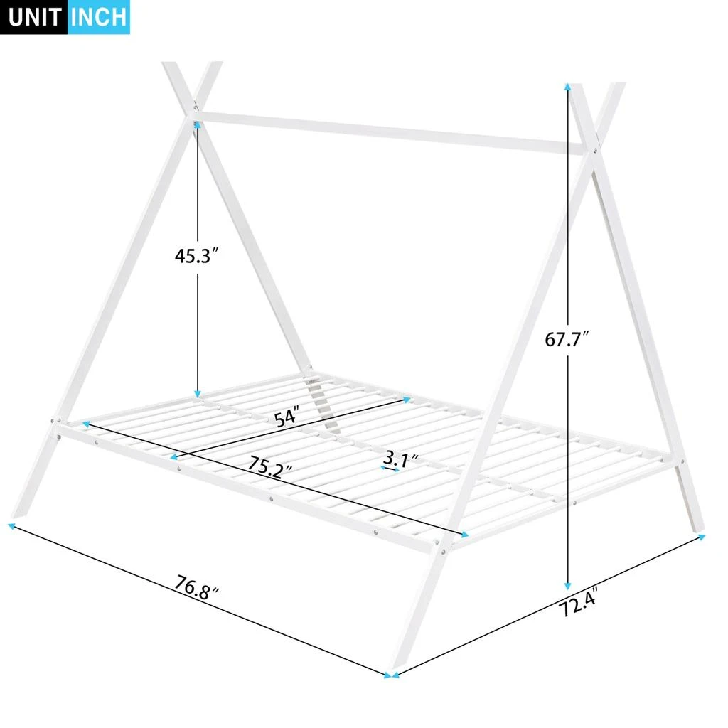 商品Simplie Fun|Bed in Metal,价格¥2173,第4张图片详细描述